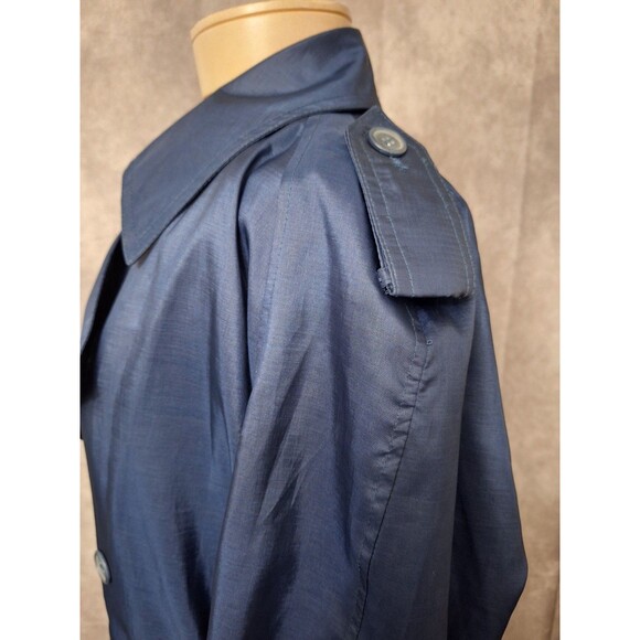 Vintage 90s Misty Harbor Duckwear Lightweight Rain Coat Trench Coat Womens XL/1X - Picture 9 of 16